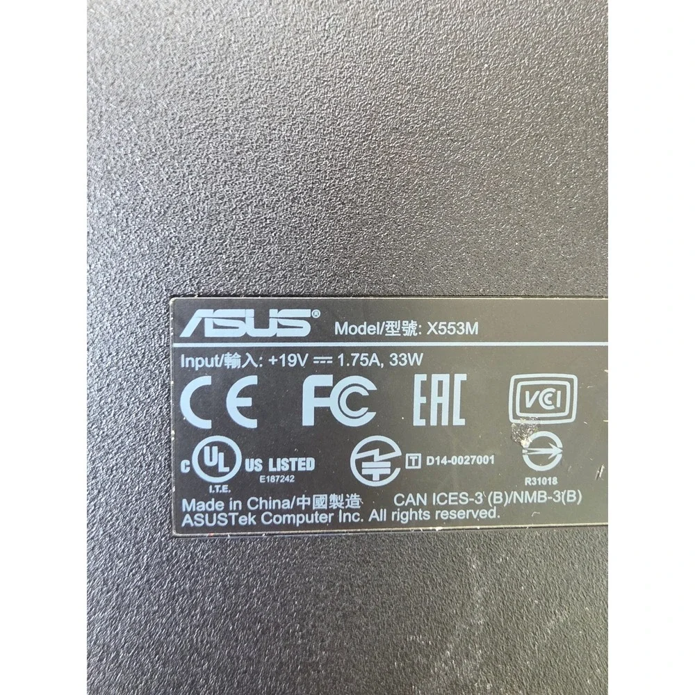 Asus X553M Laptop 16